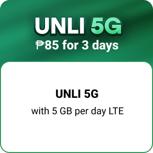UNLI 5G w/ 5 GB/day 85